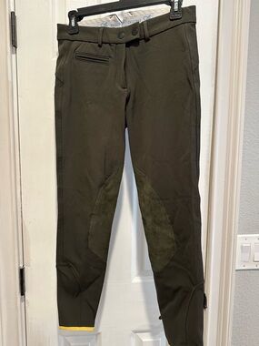 Callidae Women’s Olive Green Equestrian Riding Breeches